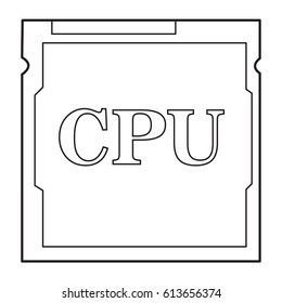 Processor icon. CPU