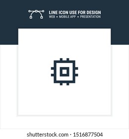 processor icon design vector illustration