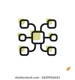 processor icon is designed in a visually appealing and easily recognizable style. It’s suitable for various visual needs such as apps, presentations, digital media, or other graphic design projects.