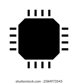 processor icon. micro chip processor icon vector element design template web.