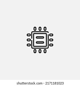 Processor icon sign vector,Symbol, logo illustration for web and mobile