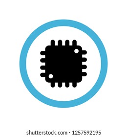 processor icon symbol. Premium quality isolated processor vector icon in trendy style. processor element.