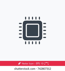 Processor Icon / Vector