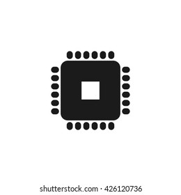 Processor icon vector illustration