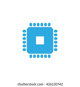 Processor icon vector illustration