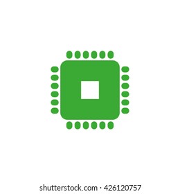 Processor icon vector illustration 