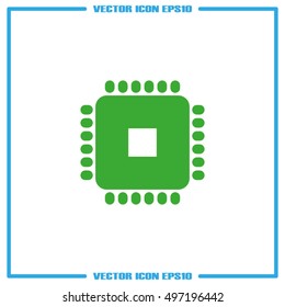 Processor icon vector illustration eps10