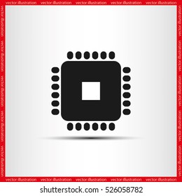 Processor icon vector illustration eps10.