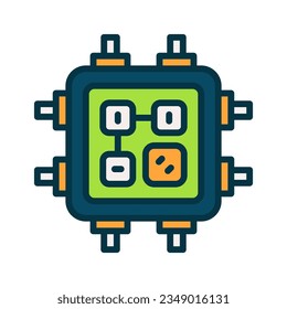 processor icon for your website, mobile, presentation, and logo design.