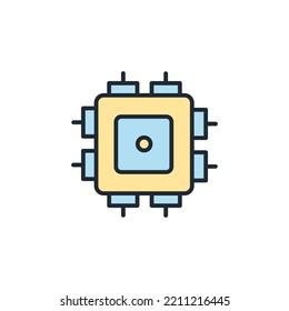 processor icons  symbol vector elements for infographic web