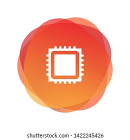 PROCESSOR AND ILLUSTRATION ICON CONCEPT