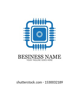  processor line vector icon for websites and mobile flat design ,mini CPU icon flat style,mobile CPU vector,phone CPU illustration,basic CPU icon-vector