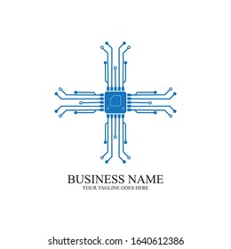 Processor line vector icon for websites and mobile flat design. Mini CPU Icon Flat Style. Mobile CPU Vector. Phone CPU Illustration. Basic CPU Icon. Editable Stoke