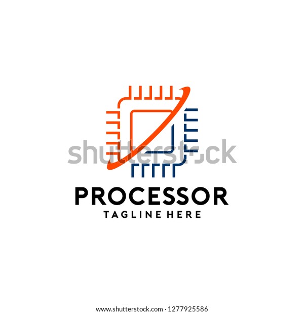 Processor Logo Design Stock Vector (Royalty Free) 1277925586 | Shutterstock