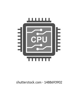 Processor Parts and Computer Circuit Panel Vector