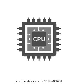 Processor Parts and Computer Circuit Panel Vector