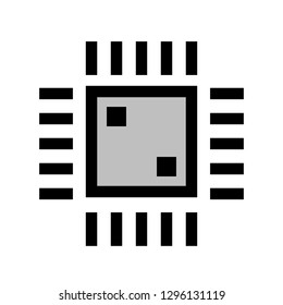 processor trendy favorites icon vector