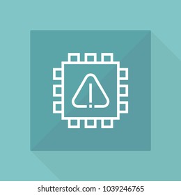 Processor vector icon