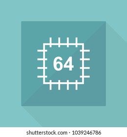Processor vector icon
