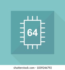 Processor vector icon