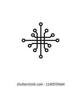 Processor vector icon