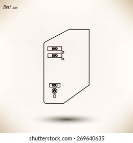 processor vector icon