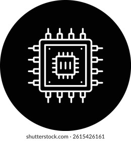 Processor vector icon. Can be used for printing, mobile and web applications.
