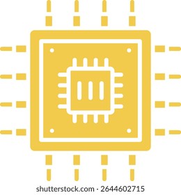 Processor vector icon. Can be used for printing, mobile and web applications.