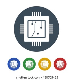 Processors Icon Isolated on White Background.vector illustration icon
