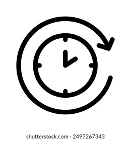 Procrastination Icon Vector Symbol Design Illustration