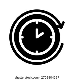Procrastination Icon Vector Symbol Design Illustration