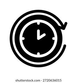 Procrastination Icon Vector Symbol Design Illustration