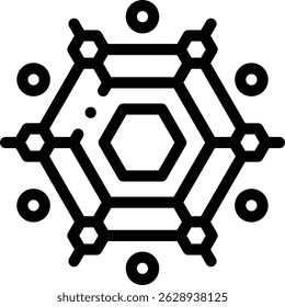 Proktoskopsymbol. Design mit dünnen linearen Stilen einzeln auf weißem Hintergrund