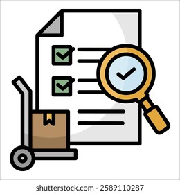 Procurement Audit Icon Element For Design