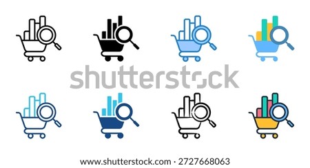 Procurement Audit icons set multiple style collection. Editable stroke 

