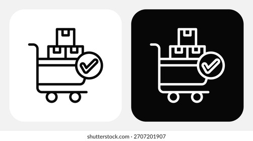Conjunto de Ícones Monocromáticos Duplos do Procurement