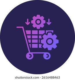 Procurement Glyph Circle Gradient Icon