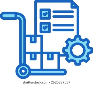 Ícone de Aquisição Ilustração de Vetor Azul