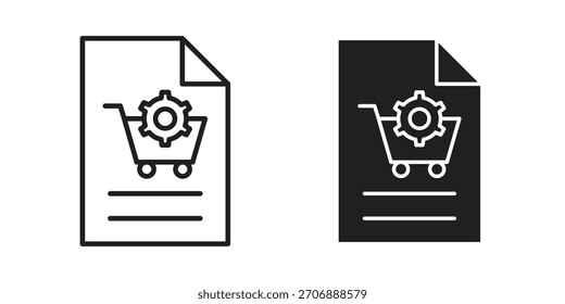 Coleção de ícones de compras. ícones simples modernos para a Web