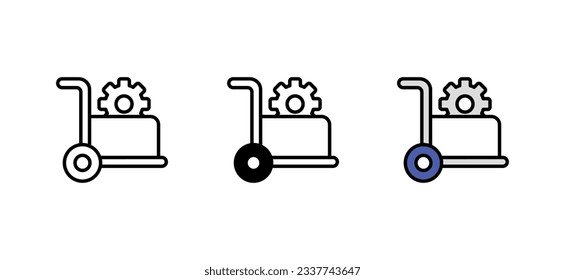 Procurement icon design with white background stock illustration