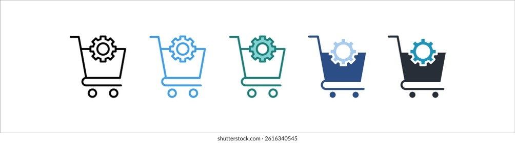 Procurement Icon In Different Style Vector