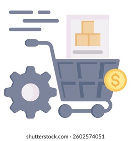 Procurement Icon Element For Design And Vector
