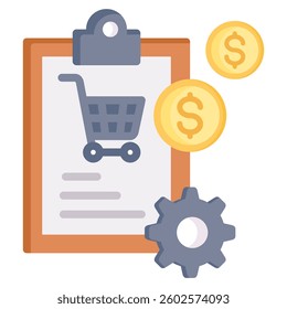 Procurement Icon Element For Design And Vector