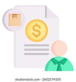 Procurement Icon Element For Design And Vector