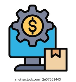 Elemento De Ícone De Aquisição Para Design E Vetor