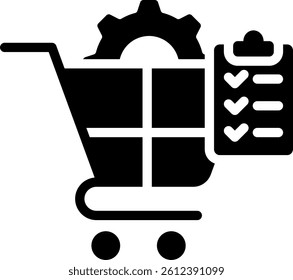 Procurement Icon Glyph Vector Illustration