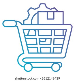 Procurement icon Gradient Fill style.