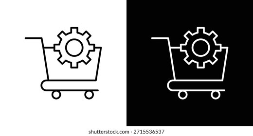 Ícone de aquisição no design de linha. Ícones de traçado editáveis.