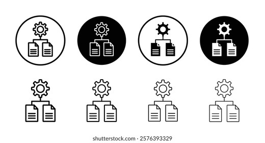 Procurement icon logo sign set vector outline