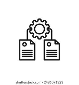 Procurement icon logo sign vector outline